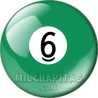 Chapa de Billar: Bola 6