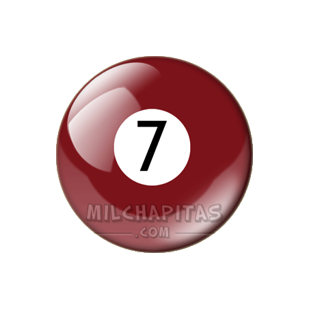 Chapa de Billar: Bola 7