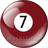 Chapa de Billar: Bola 7