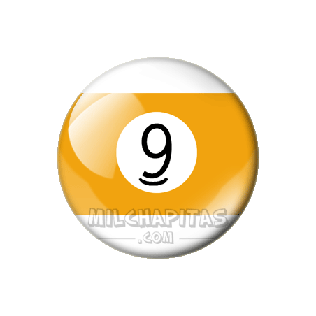 Chapa de Billar: Bola 9