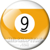Chapa de Billar: Bola 9