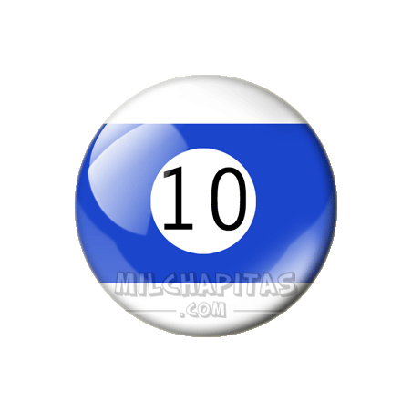 Chapa de Billar: Bola 10