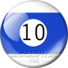 Chapa de Billar: Bola 10