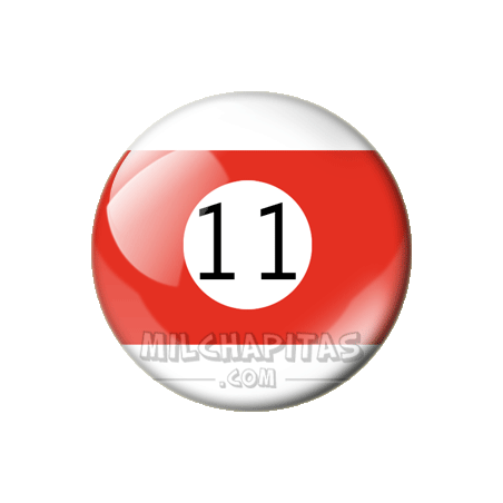 Chapa de Billar: Bola 11