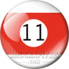 Chapa de Billar: Bola 11