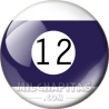 Chapa de Billar: Bola 12