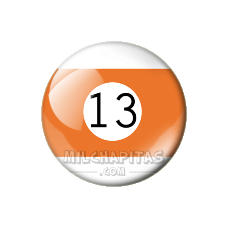 Chapa de Billar: Bola 13