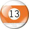 Chapa de Billar: Bola 13