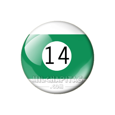 Chapa de Billar: Bola 14