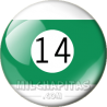 Chapa de Billar: Bola 14