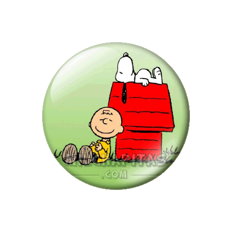 Chapa de Snoopy: Snoopy y Charlie 1