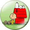 Chapa de Snoopy: Snoopy y Charlie 1