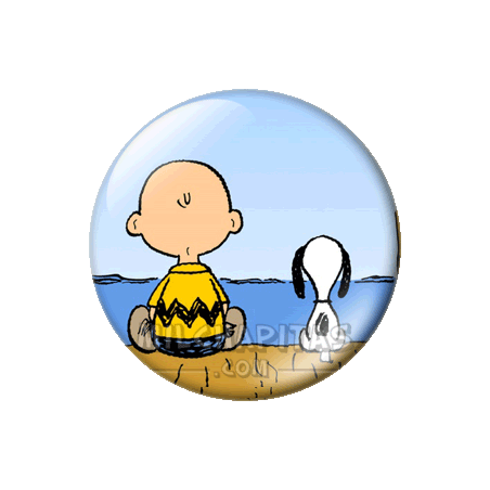 Chapa de Snoopy: Snoopy y Charlie 2