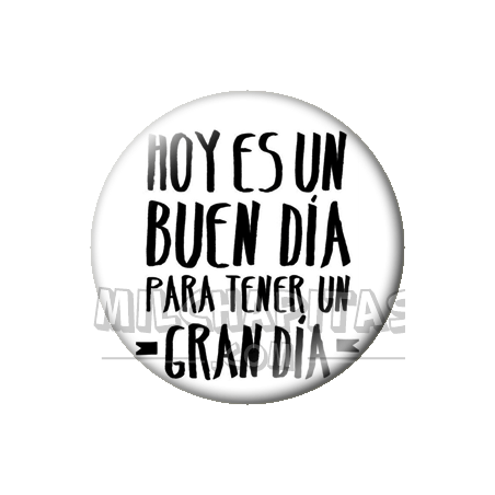 Chapa de Visto en Redes Sociales: Hoy es un buen día TW