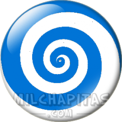 Espiral azul y blanca