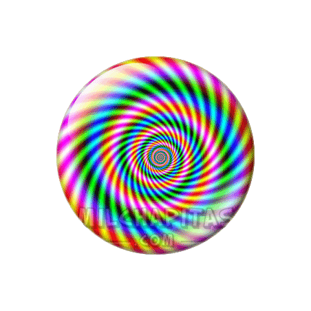 Chapa de Dibujos y Símbolos: Espiral de colores