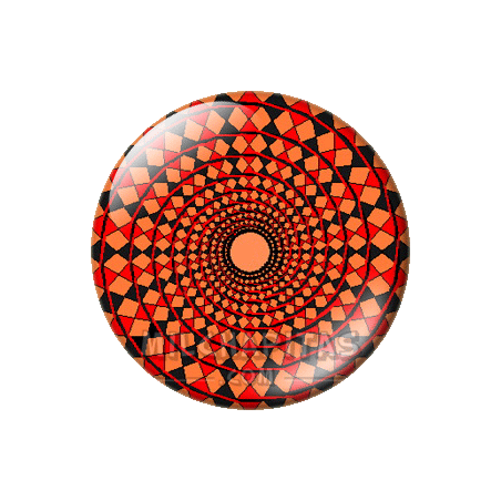 Chapa de Dibujos y Símbolos: Espiral de rombos
