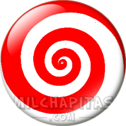Espiral roja y blanca