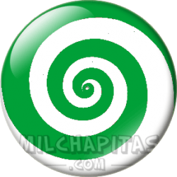 Espiral verde y blanca