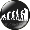 Chapa de Dibujos y Símbolos: Evolution. Insert Coin