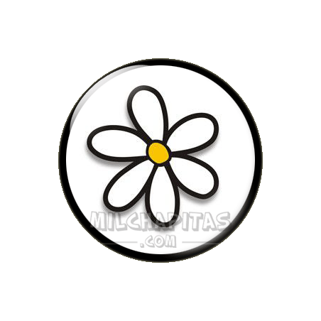 Chapa de Dibujos y Símbolos: Flor