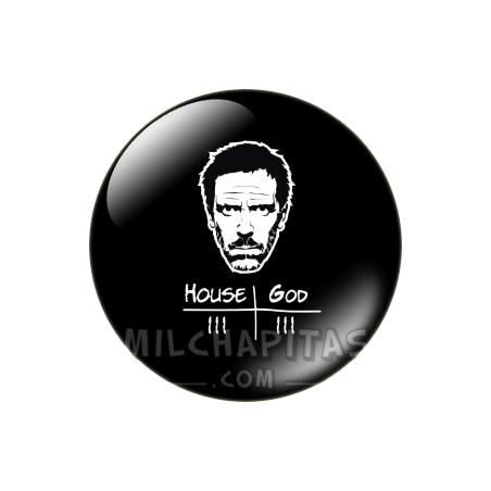 Chapa de Dibujos y Símbolos: House vs God