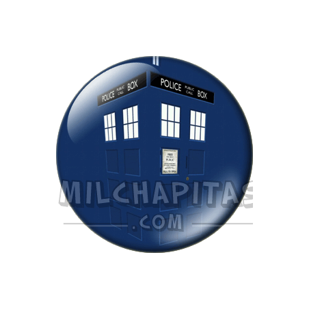 Chapa de Visto en Redes Sociales: Police box TW