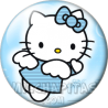 Chapa de Hello Kitty: Hello Kitty celeste