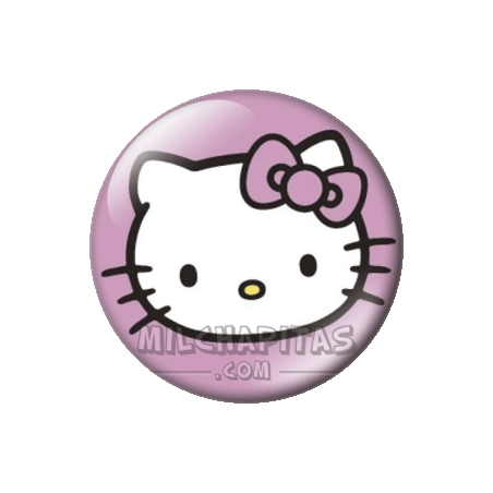 Chapa de Hello Kitty: Hello Kitty rosa