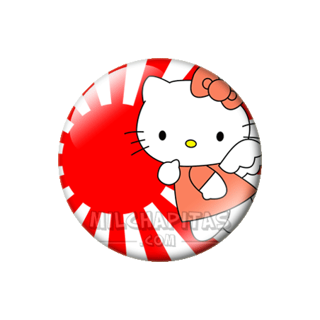 Chapa de Hello Kitty: Hello Kitty Volando