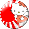 Chapa de Hello Kitty: Hello Kitty Volando