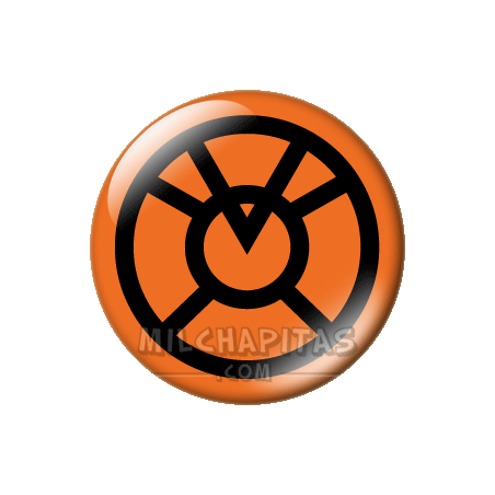 Chapa de Lantern Corps: Linterna naranja