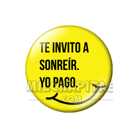 Chapa de Visto en Redes Sociales: Te invito a sonreír TW