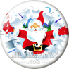 Chapa de Navidad: Abrazo Papá Noel