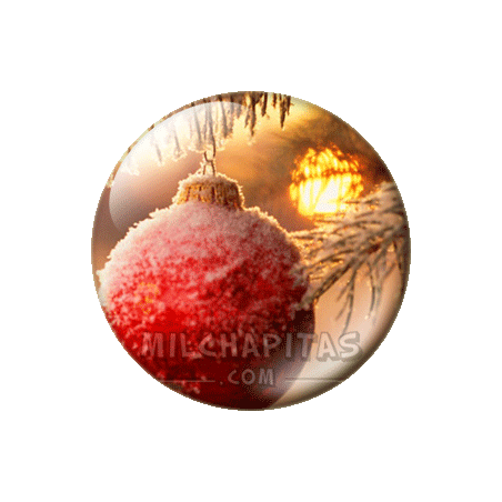 Chapa de Navidad: Bola helada