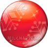 Chapa de Navidad: Bola roja árbol de Navidad