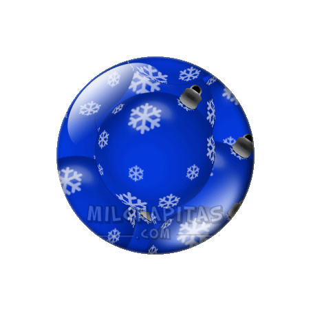 Chapa de Navidad: Bolas de Navidad azules