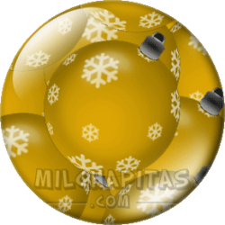 Bolas de Navidad doradas