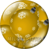 Chapa de Navidad: Bolas de Navidad doradas