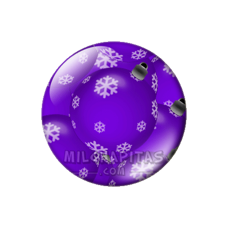 Chapa de Navidad: Bolas de Navidad moradas
