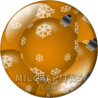 Chapa de Navidad: Bolas de Navidad naranjas