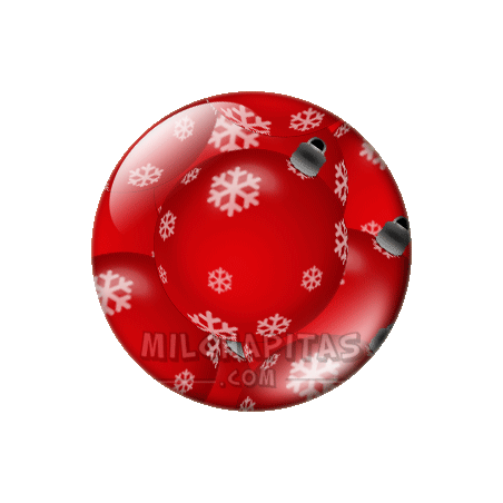 Chapa de Navidad: Bolas de Navidad rojas