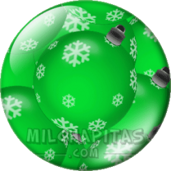 Bolas de Navidad verdes