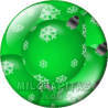 Chapa de Navidad: Bolas de Navidad verdes