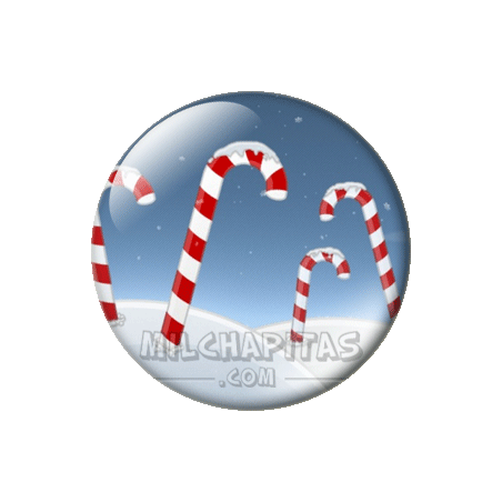 Chapa de Navidad: Caramelos de Navidad