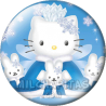 Chapa de Hello Kitty: Hello Kitty nieve