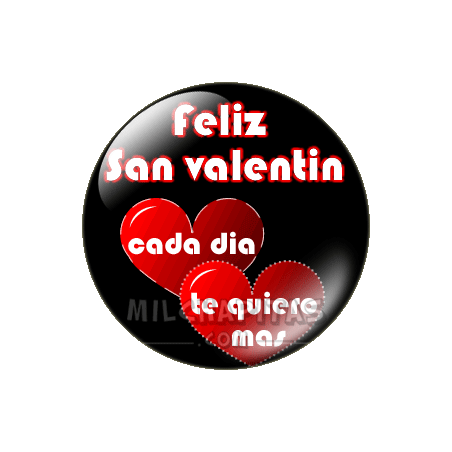 Chapa de San Valentín: Feliz San Valentín