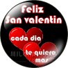 Chapa de San Valentín: Feliz San Valentín
