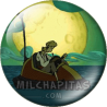 Chapa de Monkey Island: Guybrush navegando en un coche
