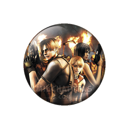 Chapa de Resident Evil: Leon, Ashley y Ada